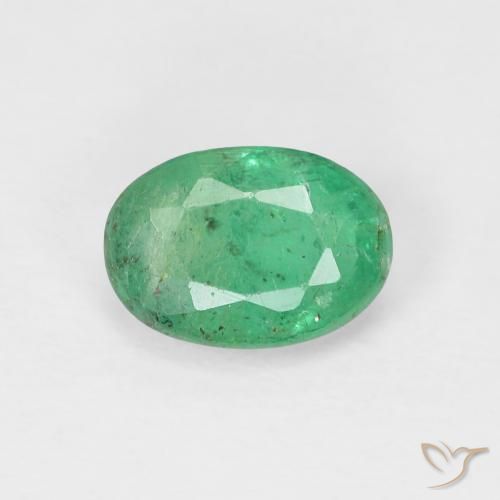 0.79ct Natural Verde claro Esmeralda, oval, VS-SI