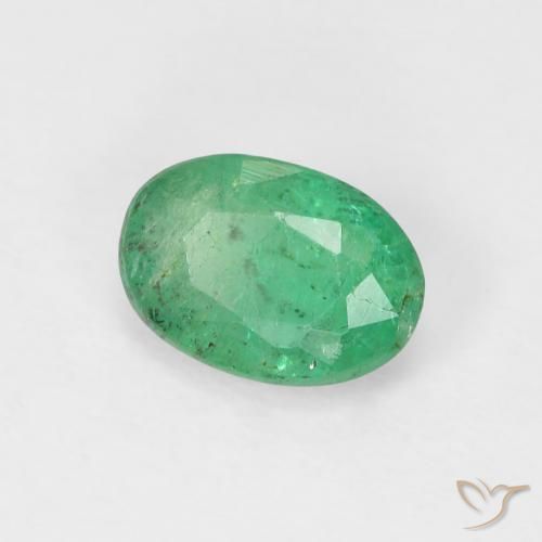 Esmeralda Verde claro Natural 0.79ct, oval, VS-SI