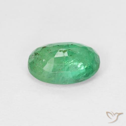 Esmeralda Verde claro Natural 0.79ct, oval, VS-SI