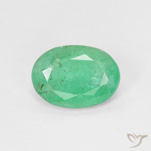 0.76ct Natural Verde médio Esmeralda, oval, VS-SI