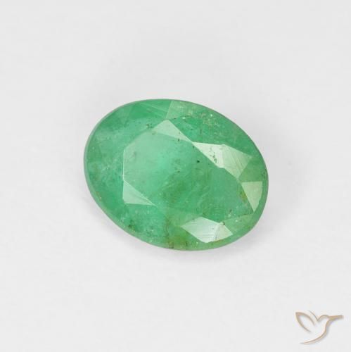 Esmeralda Azul verde Natural 0.92ct, oval, VS-SI