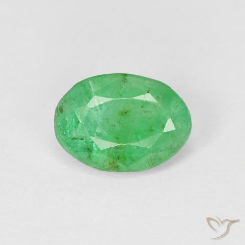 0.80ct Natural Verde médio Esmeralda, oval, SI