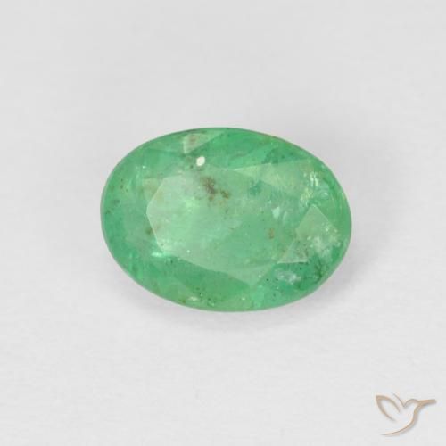 0.79ct Natural Verde médio Esmeralda, oval, SI