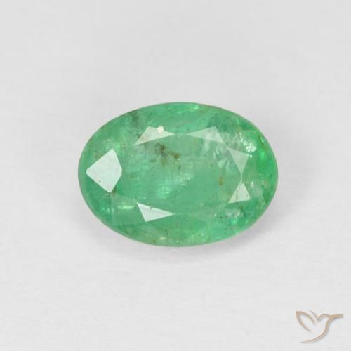 Esmeralda Verde médio Natural 0.79ct, oval, SI