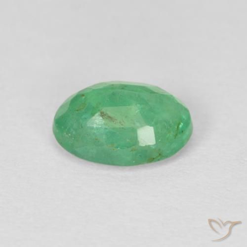 Esmeralda Verde médio Natural 0.79ct, oval, SI
