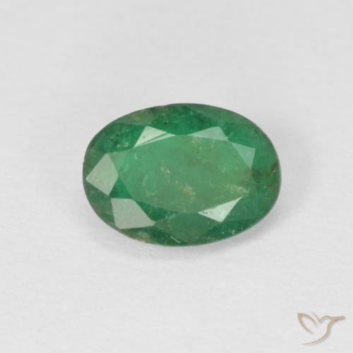 0.69ct Natural Verde médio Esmeralda, oval, SI
