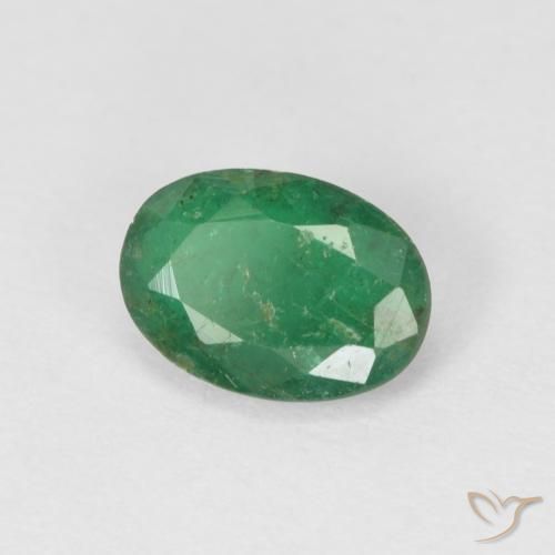 Esmeralda Verde médio Natural 0.69ct, oval, SI