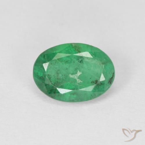 0.79ct Natural verde quente Esmeralda, oval, SI