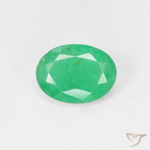 0.69ct Natural Verde médio Esmeralda, oval, VS-SI