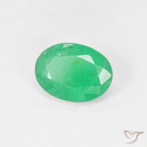 Esmeralda Verde médio Natural 0.69ct, oval, VS-SI