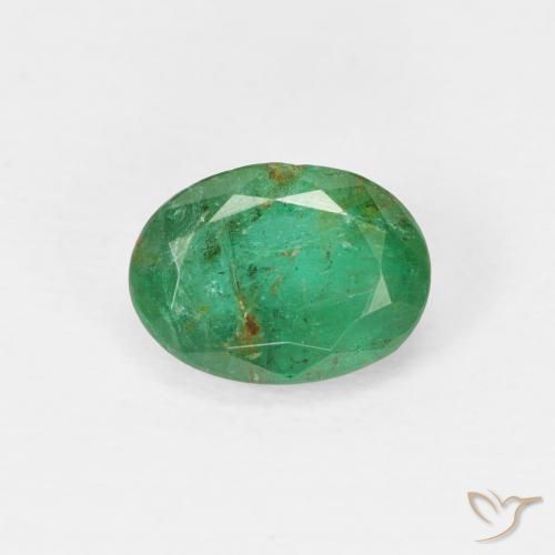0.83ct Natural Verde médio Esmeralda, oval, SI