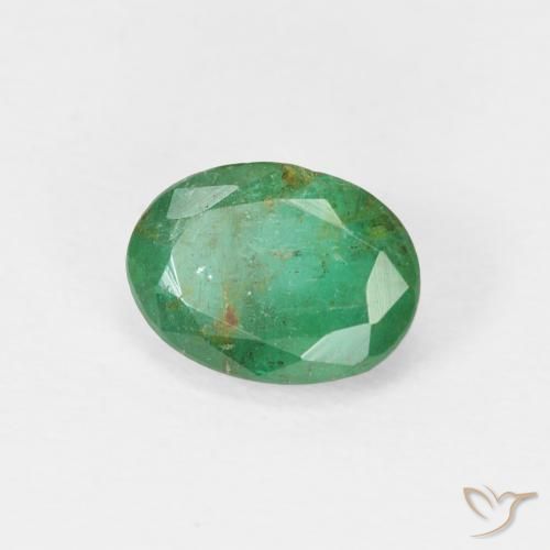 Esmeralda Verde médio Natural 0.83ct, oval, SI