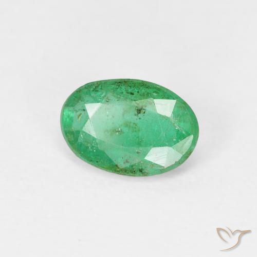 Esmeralda Verde claro Natural 0.66ct, oval, SI