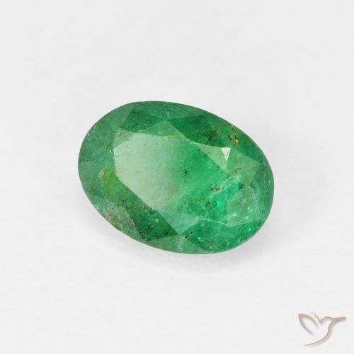 Esmeralda Verde médio Natural 0.95ct, oval, SI