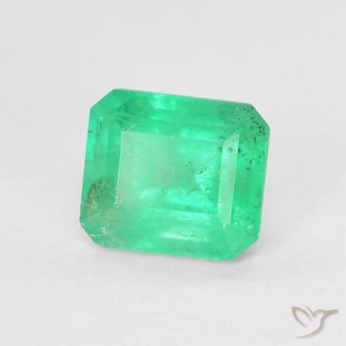 Esmeralda Verde claro Natural 0.63ct, Corte Esmeralda, VS-SI