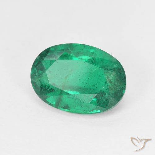 Esmeralda verde escuro Natural 1.93ct, oval, VS