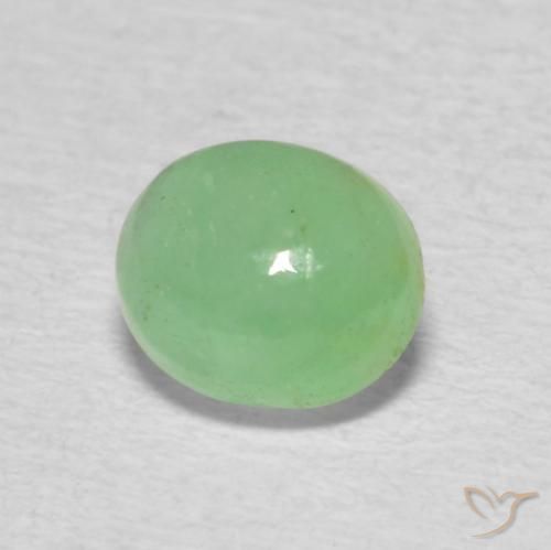 Esmeralda Luz verde Natural 0.65ct, oval, Translúcido