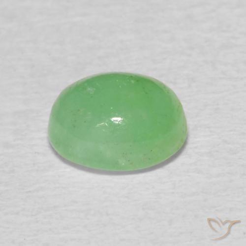 Esmeralda Luz verde Natural 0.65ct, oval, Translúcido
