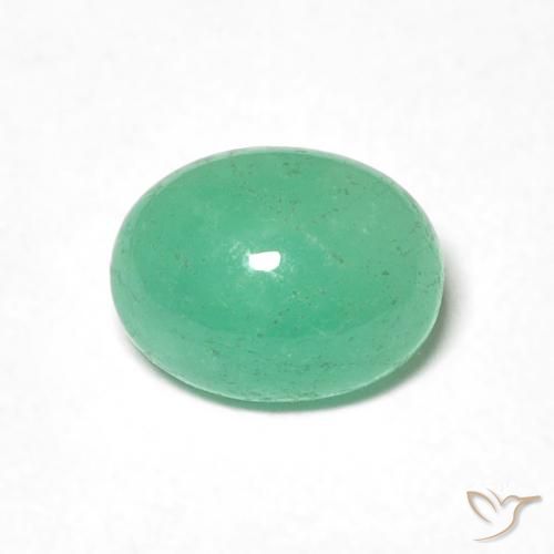 0.90ct Natural Verde médio Esmeralda, oval, Translúcido