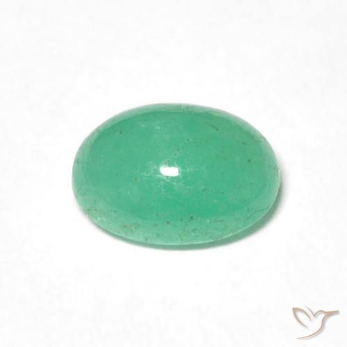 Esmeralda Verde médio Natural 0.90ct, oval, Translúcido