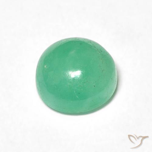 Esmeralda verde pistache Natural 0.97ct, Redondo, Translúcido