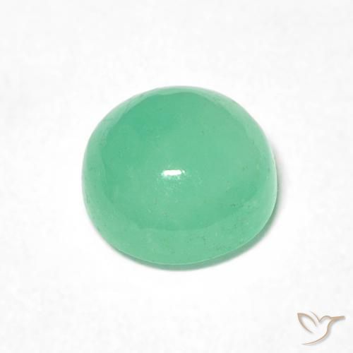Esmeralda verde pistache Natural 0.86ct, Redondo, Translúcido