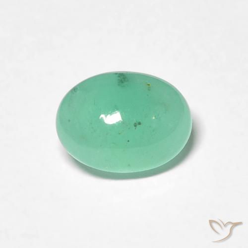 0.77ct Natural Luz verde Esmeralda, oval, Translúcido