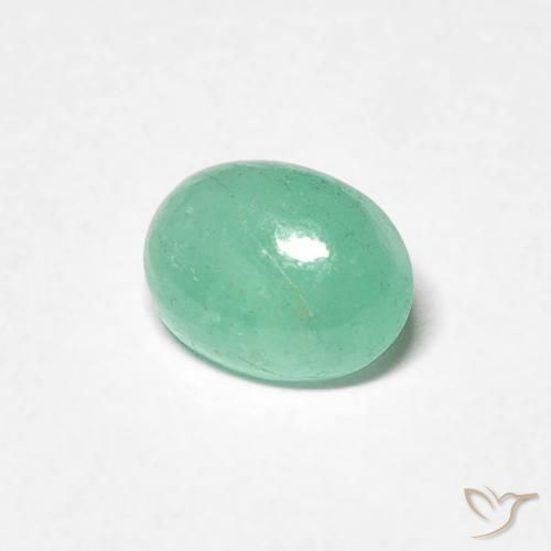 Esmeralda Luz verde Natural 0.71ct, oval, Translúcido