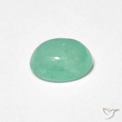 Esmeralda Luz verde Natural 0.71ct, oval, Translúcido