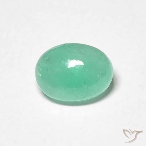 0.82ct Natural Verde claro Esmeralda, oval, Translúcido