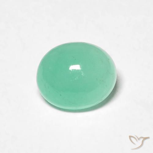 0.62ct Natural Verde claro Esmeralda, oval, Translúcido