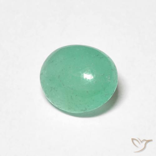 Esmeralda Luz verde Natural 0.89ct, oval, Translúcido