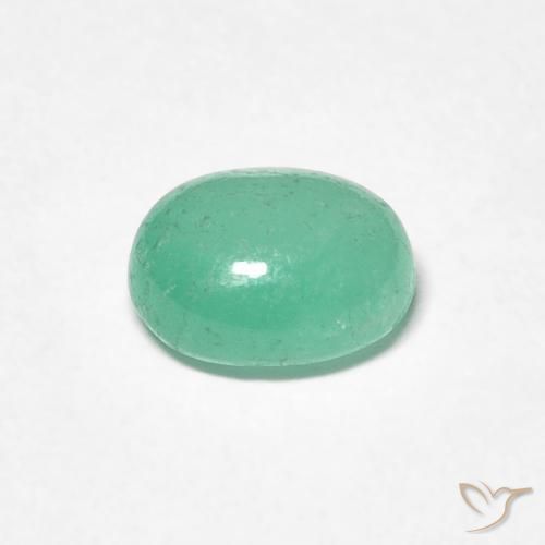 Esmeralda Luz verde Natural 0.89ct, oval, Translúcido