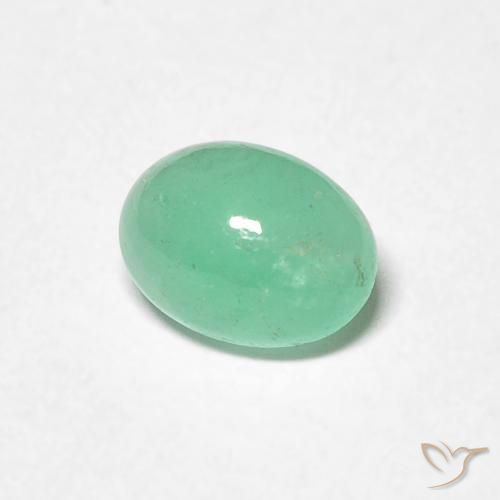 Esmeralda verde pistache Natural 0.72ct, oval, Translúcido