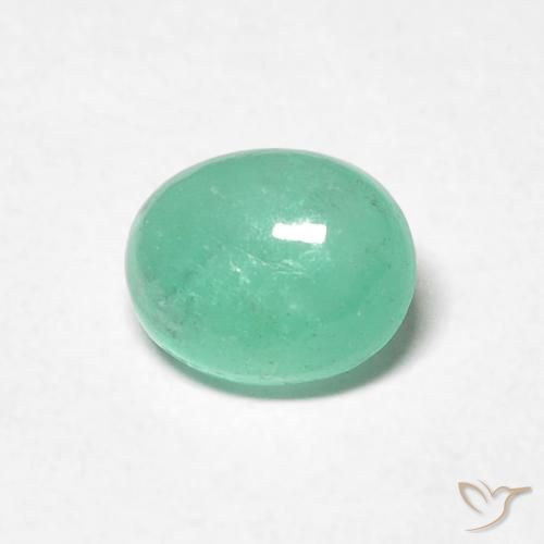 0.82ct Natural Luz verde Esmeralda, oval, Translúcido