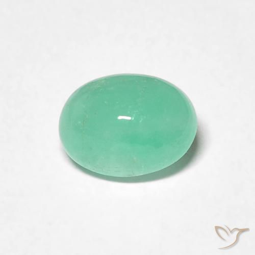 0.74ct Natural Verde claro Esmeralda, oval, Translúcido