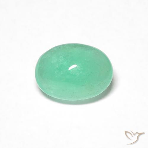 0.45ct Natural Verde médio Esmeralda, oval, Translúcido