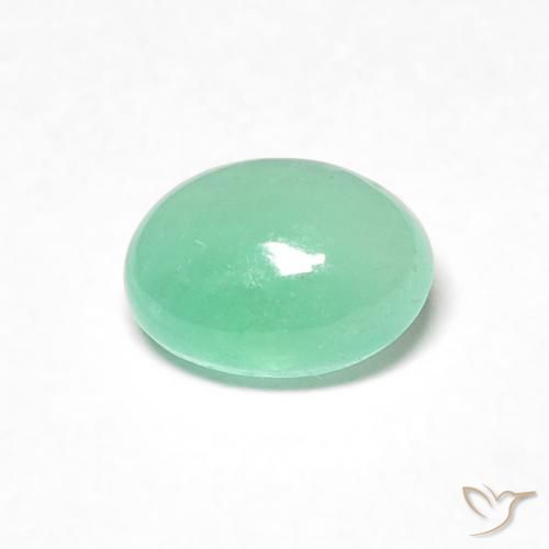 0.58ct Natural Verde médio Esmeralda, oval, Translúcido