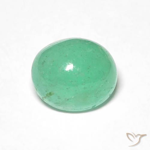 0.98ct Natural Verde claro Esmeralda, oval, Translúcido