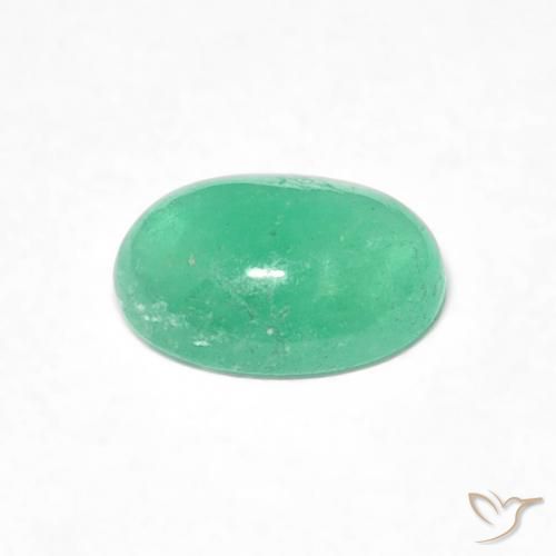 Esmeralda Menta verde Natural 0.61ct, oval, Translúcido