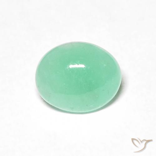 0.54ct Natural Verde Menta Claro Esmeralda, oval, Translúcido