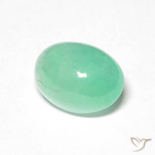 Esmeralda Luz verde Natural 0.83ct, oval, Translúcido
