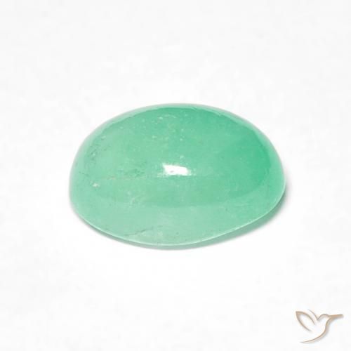 Esmeralda Luz verde Natural 0.83ct, oval, Translúcido