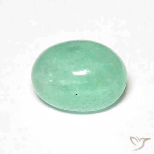 0.90ct Natural Luz verde Esmeralda, oval, Translúcido