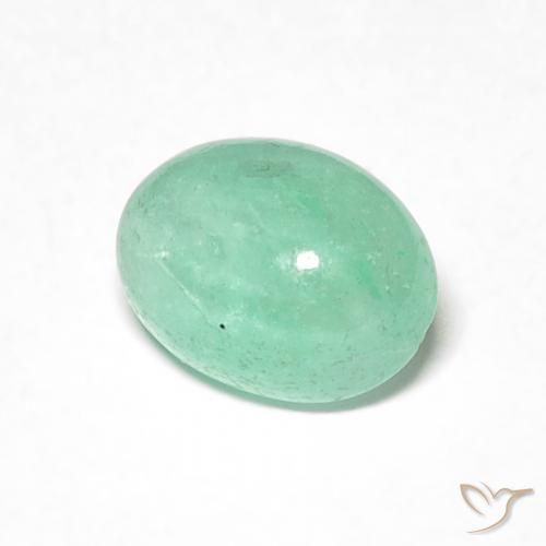 Esmeralda Luz verde Natural 0.90ct, oval, Translúcido