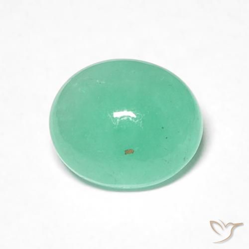 0.97ct Natural Samambaia verde Esmeralda, oval, Translúcido