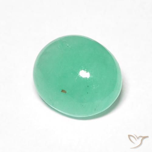 Esmeralda Samambaia verde Natural 0.97ct, oval, Translúcido