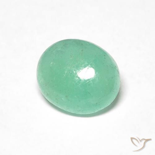 Esmeralda Menta verde Natural 0.71ct, oval, Translúcido