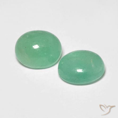 Pedras preciosas de Esmeralda verde pistache natural de 1.48 ct, oval, Translúcido