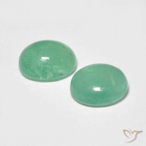 Pedras preciosas de Esmeralda verde pistache natural de 1.48 ct, oval, Translúcido
